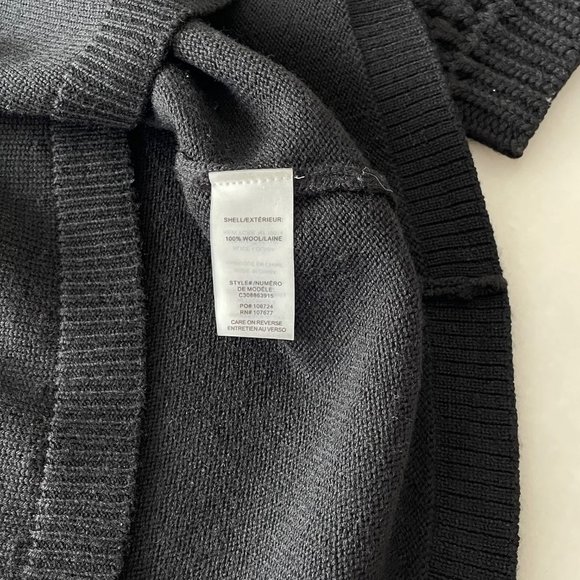 Alice + Olivia Black Wool Boatneck Sweater - Picture 9 of 14